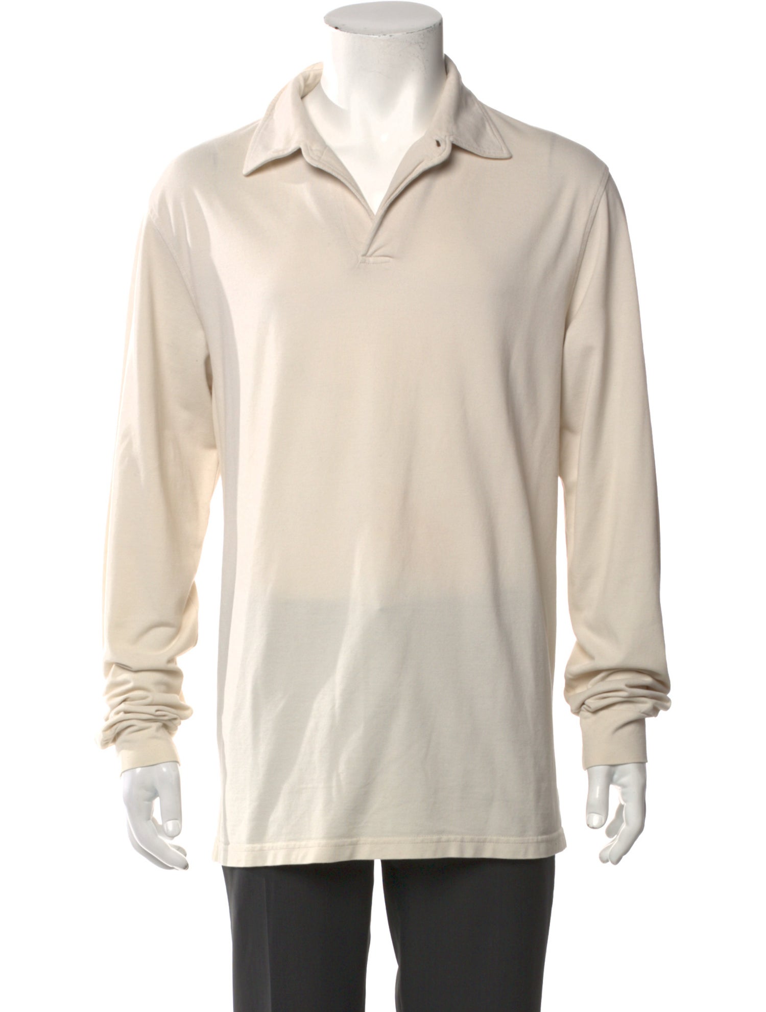 Loro Piana Collar Long Sleeve Polo Shirt