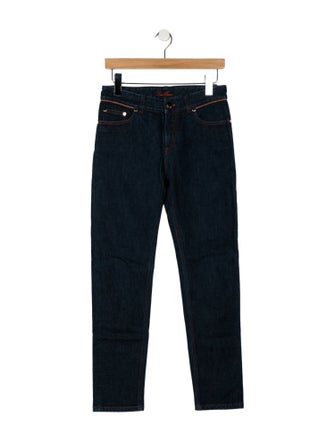 Loro Piana Mid-Rise Straight Leg Jeans
