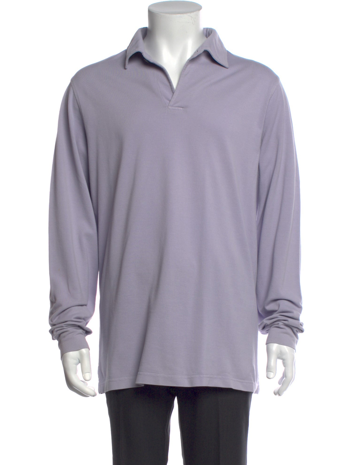 Loro Piana Crew Neck Long Sleeve Polo Shirt