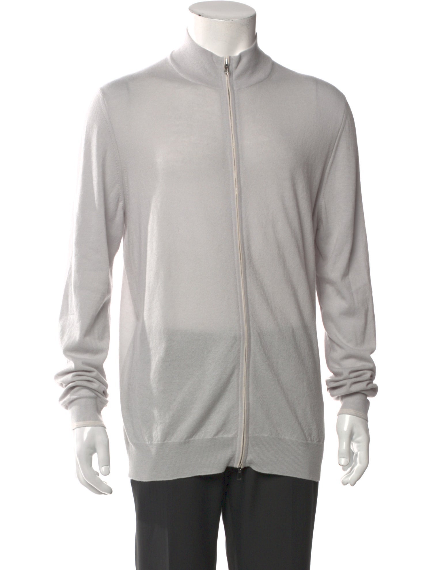 Loro Piana Cashmere Mock Neck Cardigan