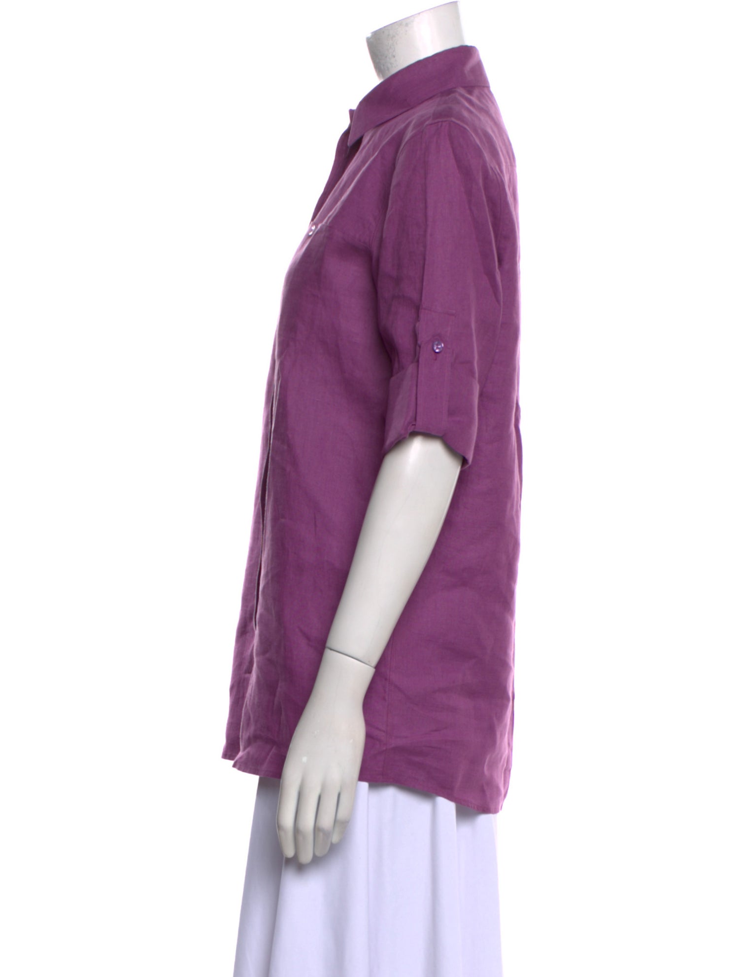 Loro Piana Short Sleeve Button-Up Top