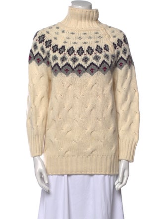 Loro Piana Cashmere Printed Sweater