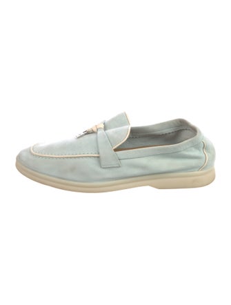 Loro Piana Summer Walk Charms Suede Loafers