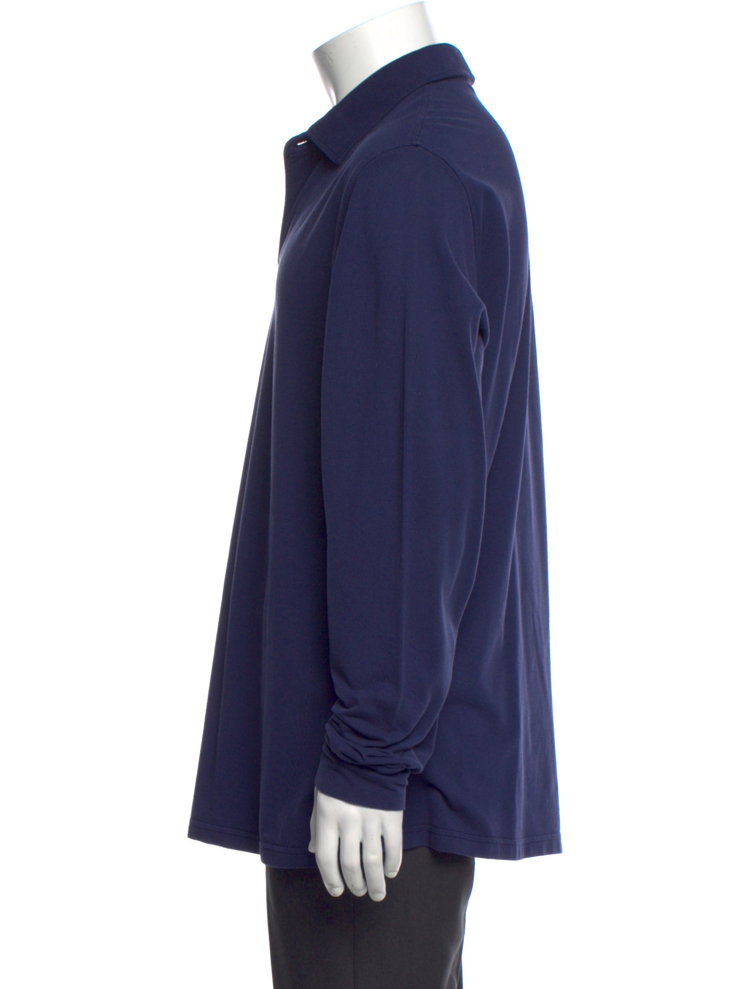 Loro Piana Crew Neck Long Sleeve Polo Shirt