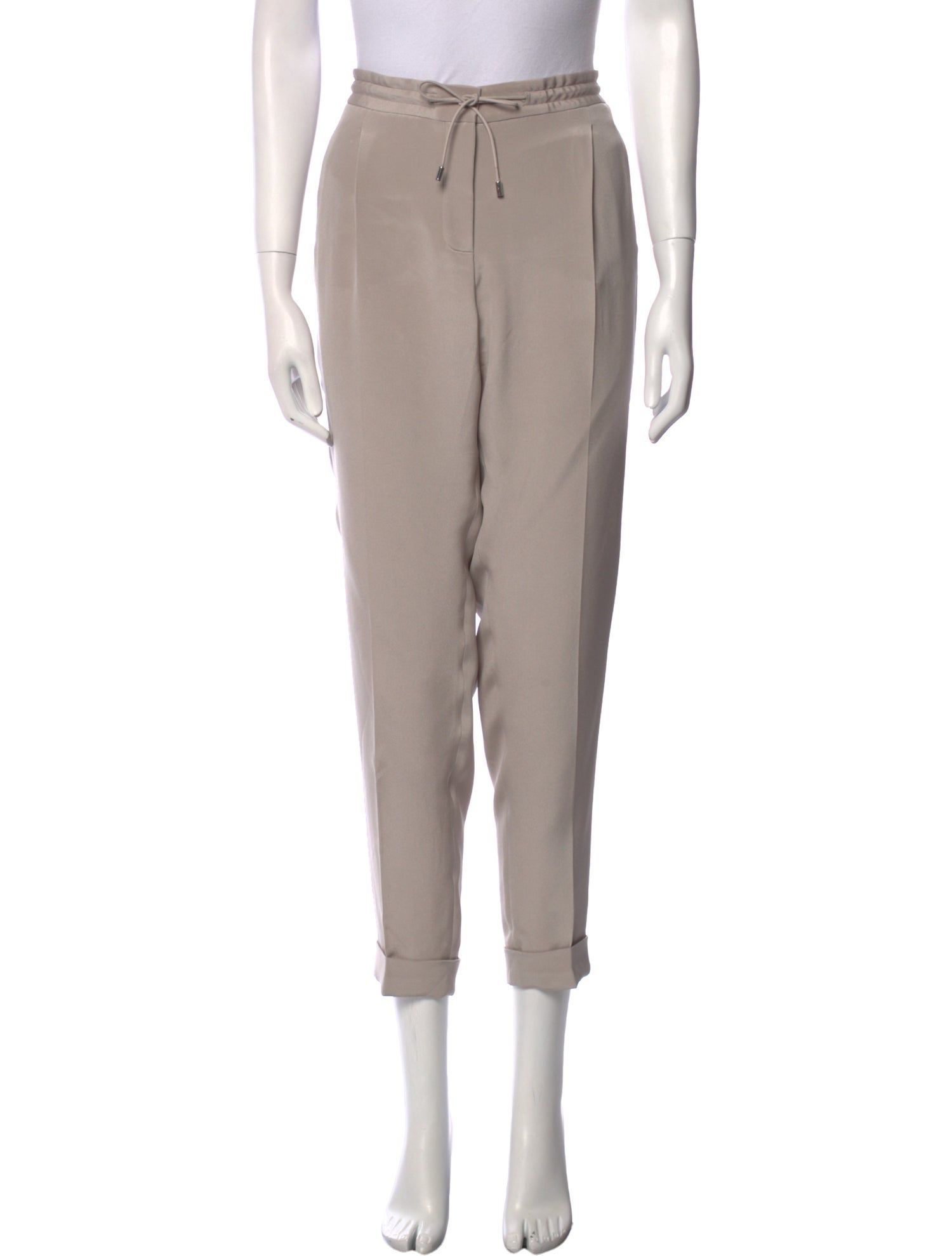 Loro Piana Silk Skinny Leg Pants
