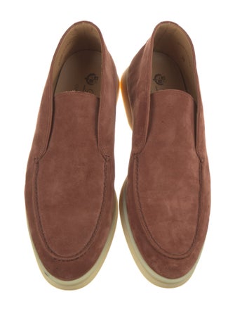 Loro Piana Open Walk Suede Loafers