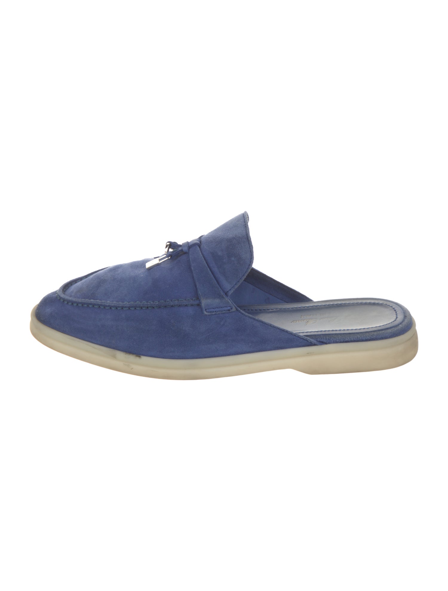 Loro Piana Babouche Charms Walk Suede Mules