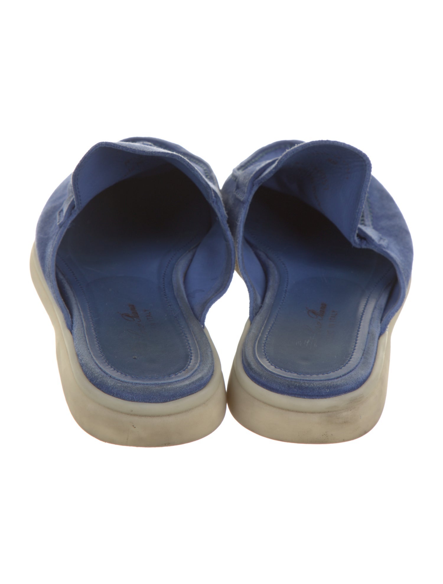 Loro Piana Babouche Charms Walk Suede Mules