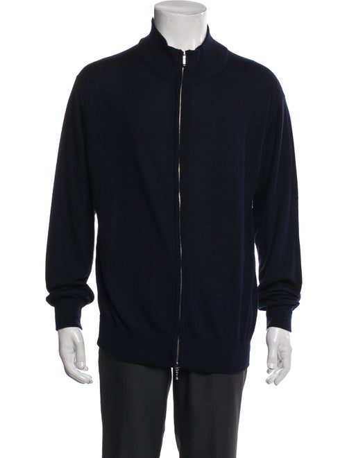 Loro Piana Cashmere Mock Neck Cardigan