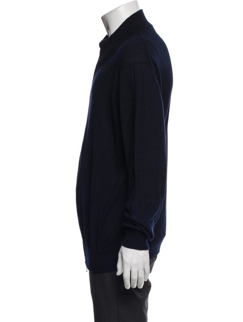 Loro Piana Cashmere Mock Neck Cardigan
