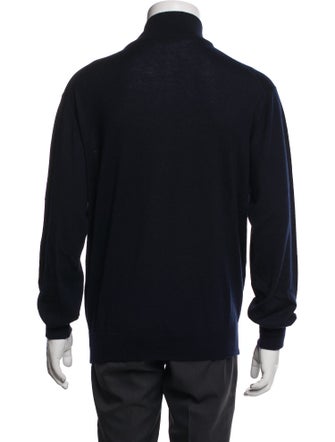 Loro Piana Cashmere Mock Neck Cardigan