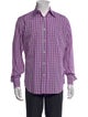 Loro Piana Plaid Print Long Sleeve Shirt