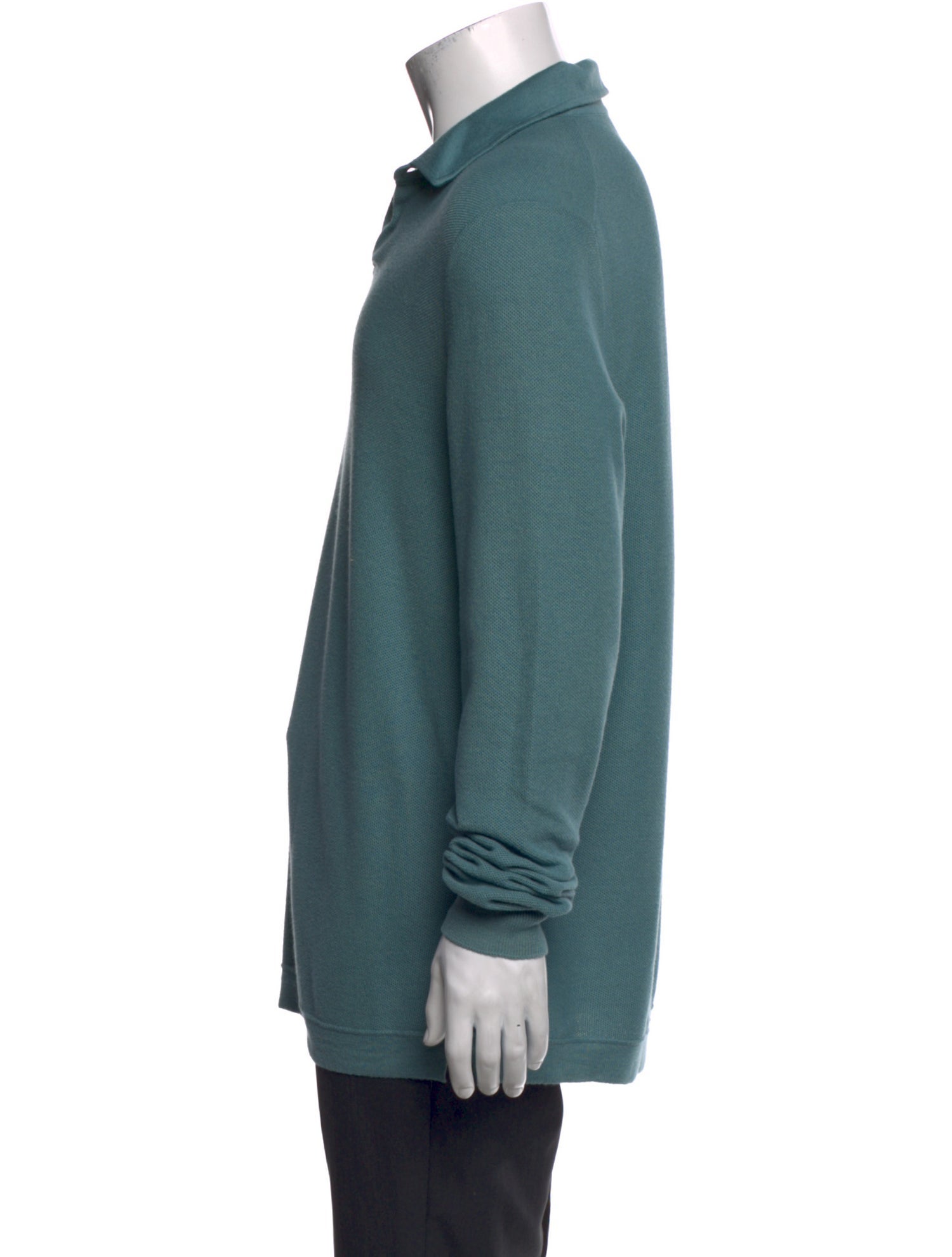 Loro Piana Collar Long Sleeve Polo Shirt