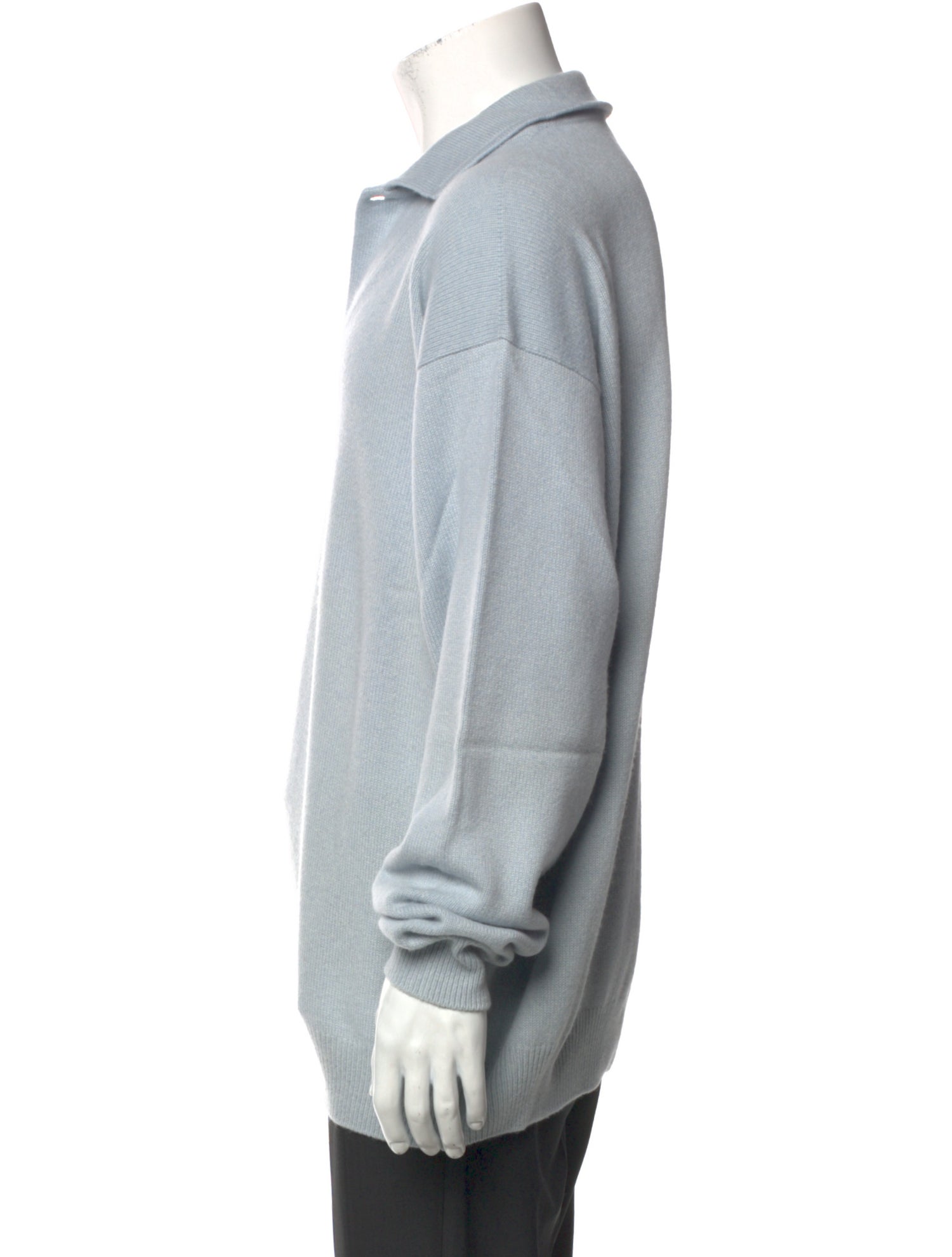 Loro Piana Cashmere V-Neck Polo Sweater