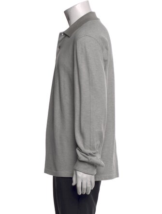 Loro Piana Collar Long Sleeve Polo Shirt