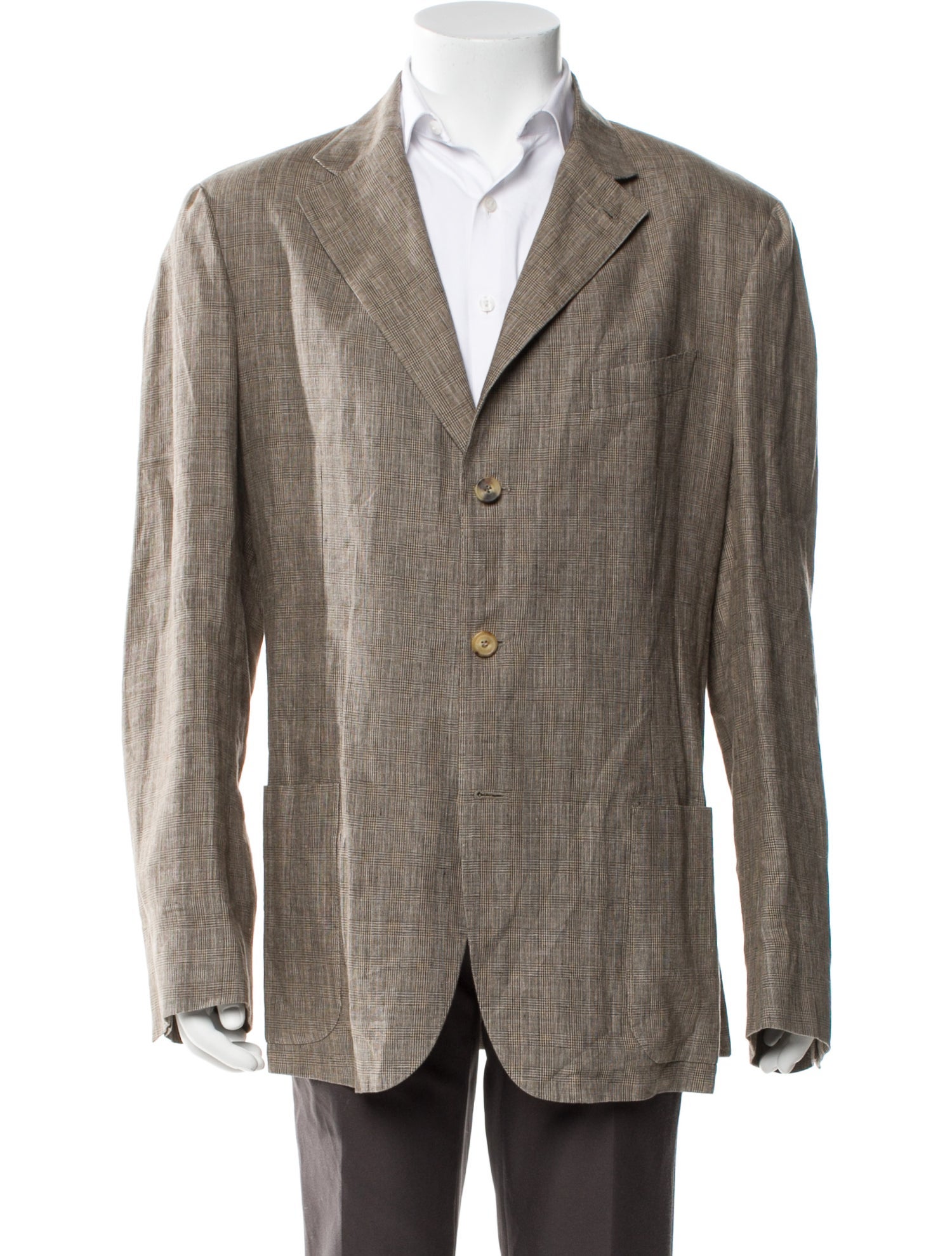 Loro Piana Plaid Print Blazer