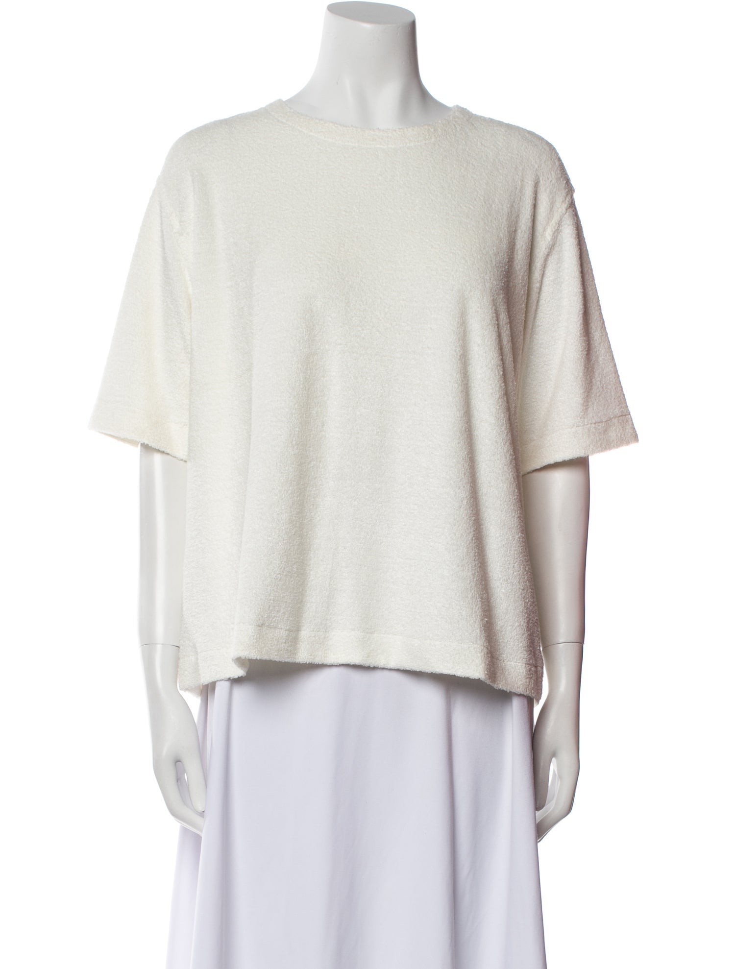 Loro Piana Terry Cloth Bateau Neckline Sweatshirt