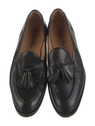Loro Piana City Walk Leather Dress Loafers