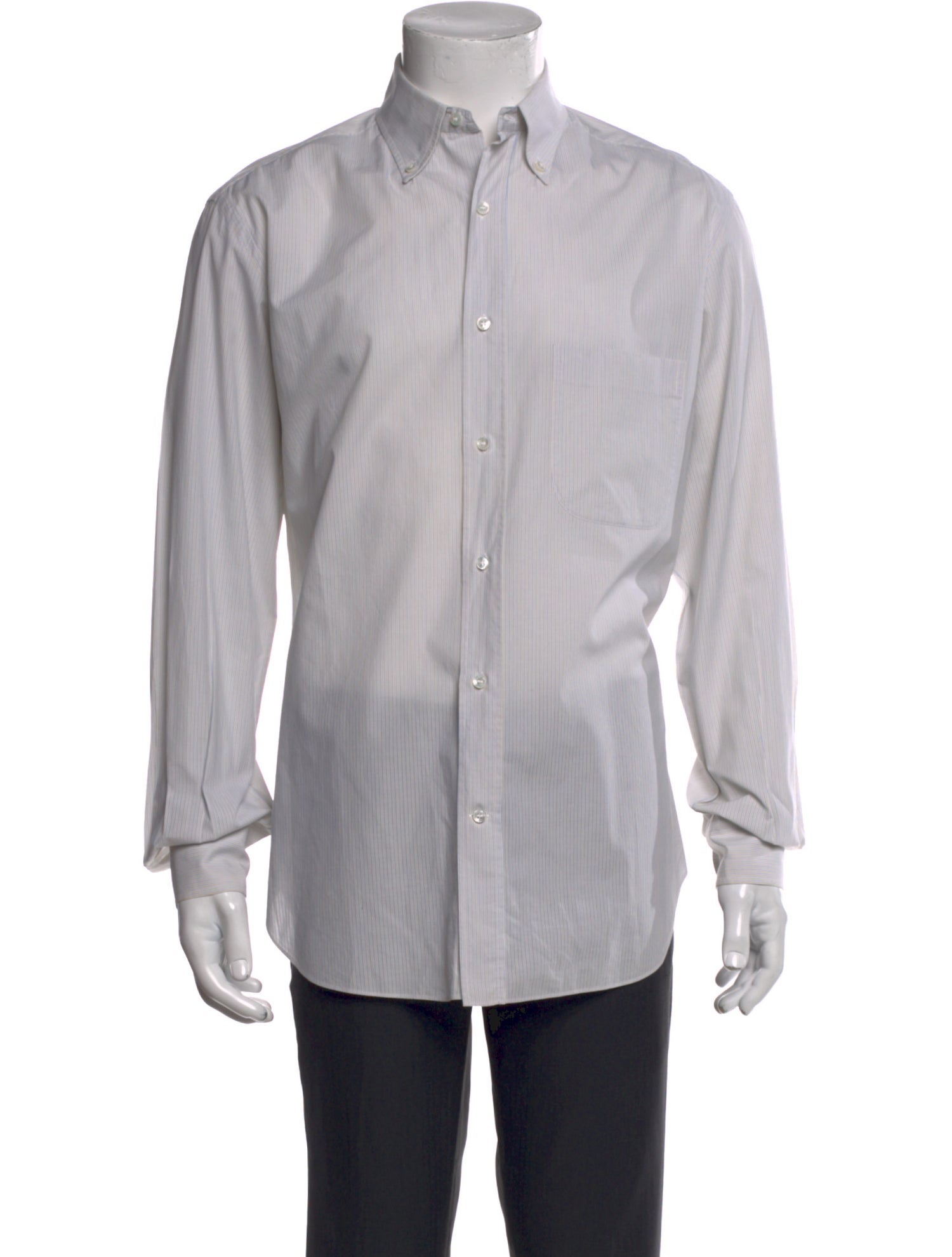 Loro Piana Striped Long Sleeve Dress Shirt