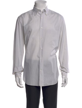 Loro Piana Striped Long Sleeve Dress Shirt