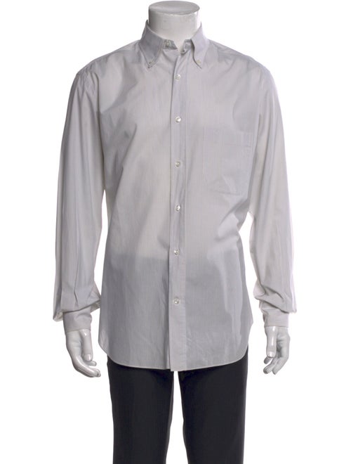 Loro Piana Striped Long Sleeve Dress Shirt