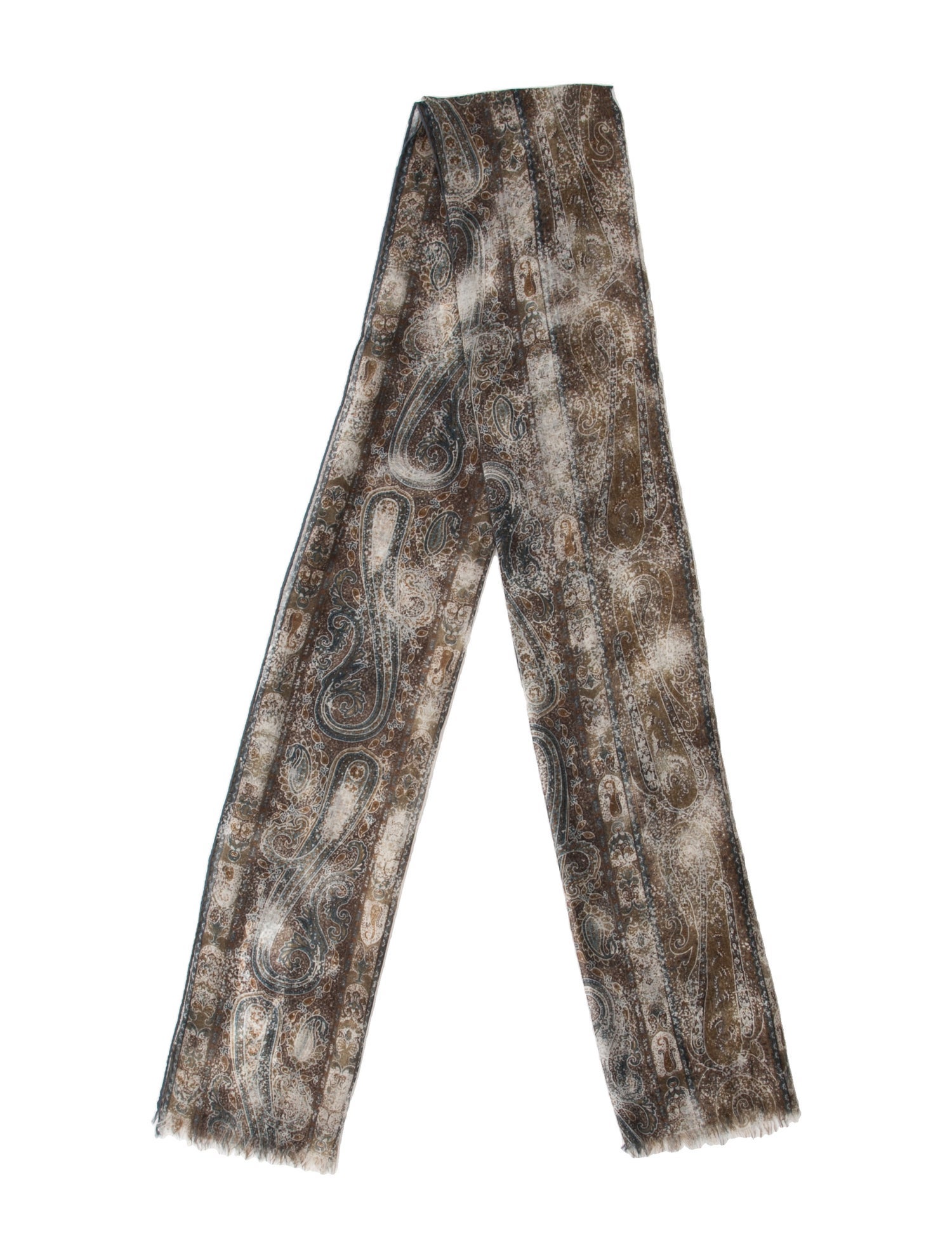 Loro Piana Cashmere Floral Print Scarf