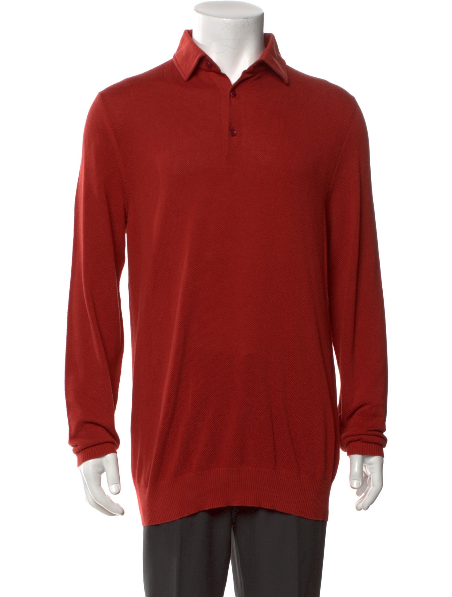 Loro Piana Wool Crew Neck Polo Shirt