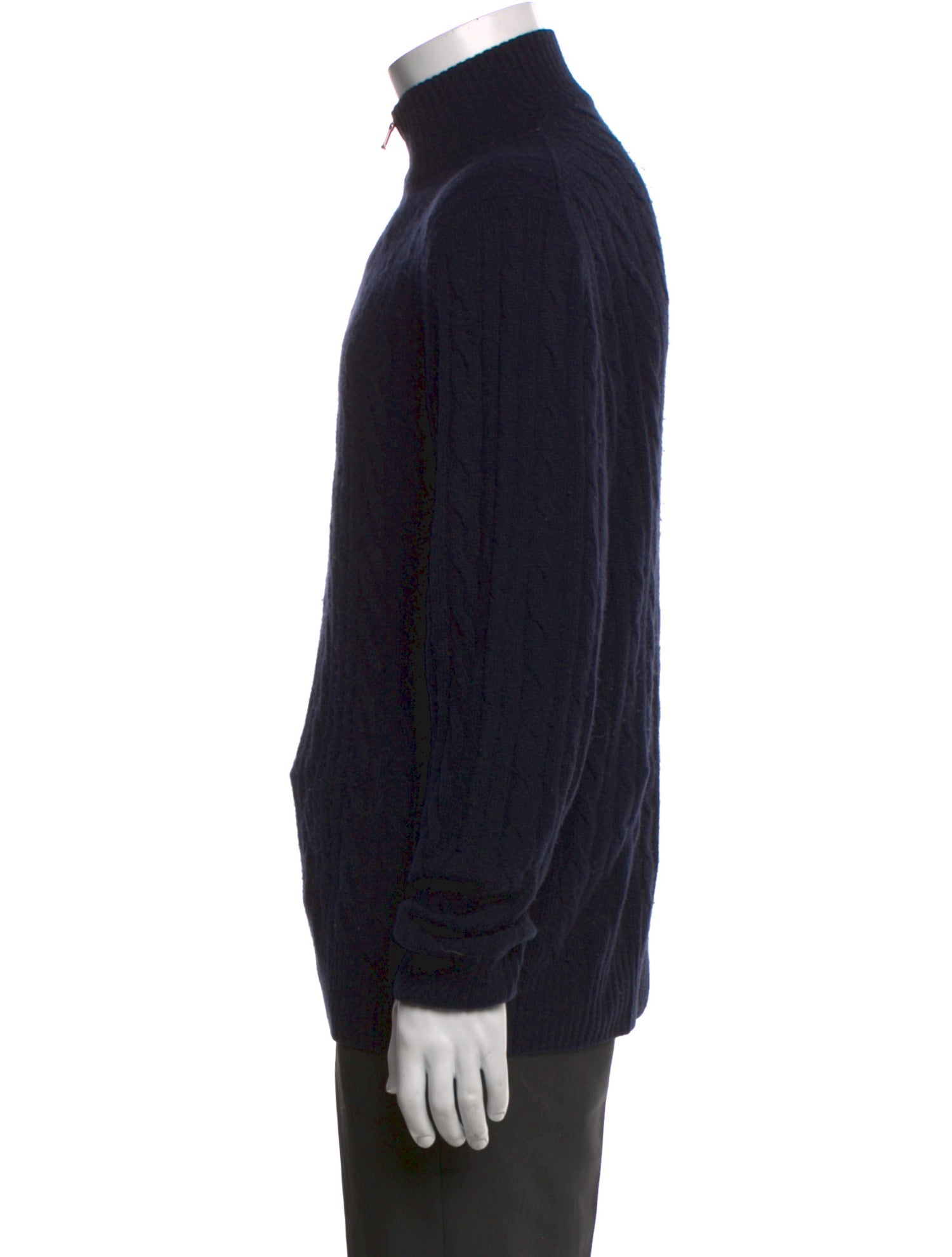 Loro Piana Cashmere Turtleneck Polo Sweater