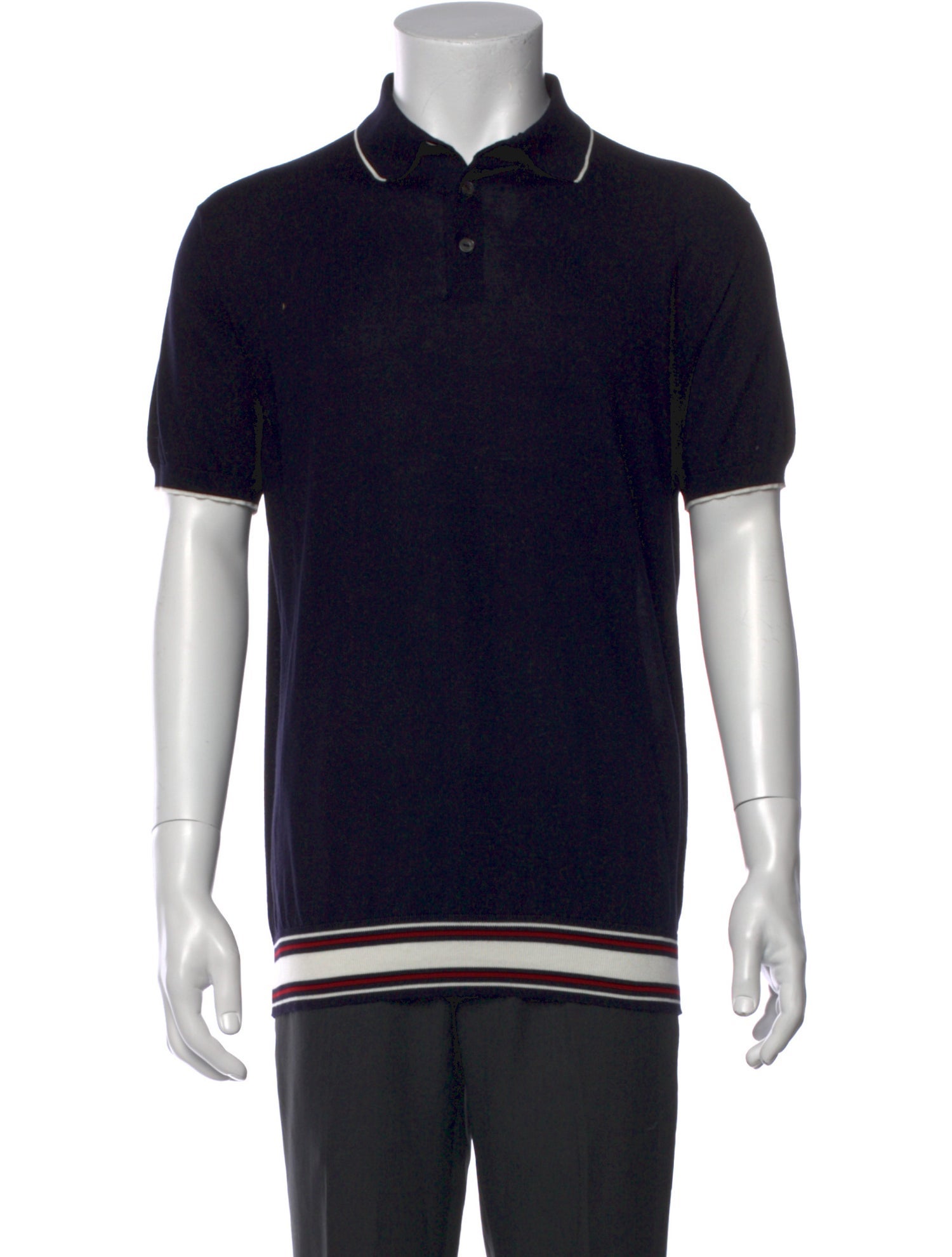Loro Piana Collar Short Sleeve Polo Shirt