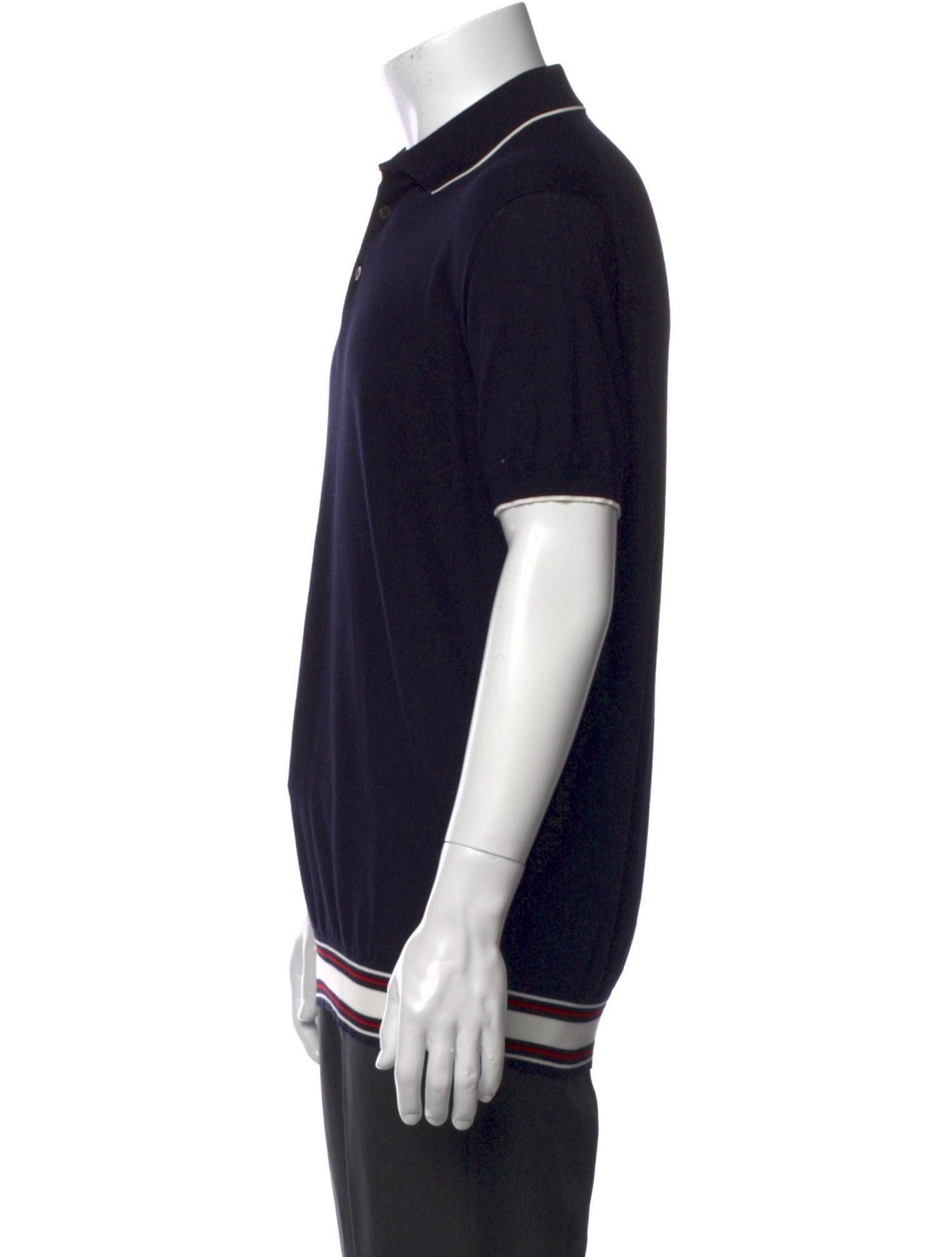 Loro Piana Collar Short Sleeve Polo Shirt