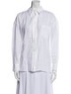 Loro Piana Linen Long Sleeve Button-Up Top