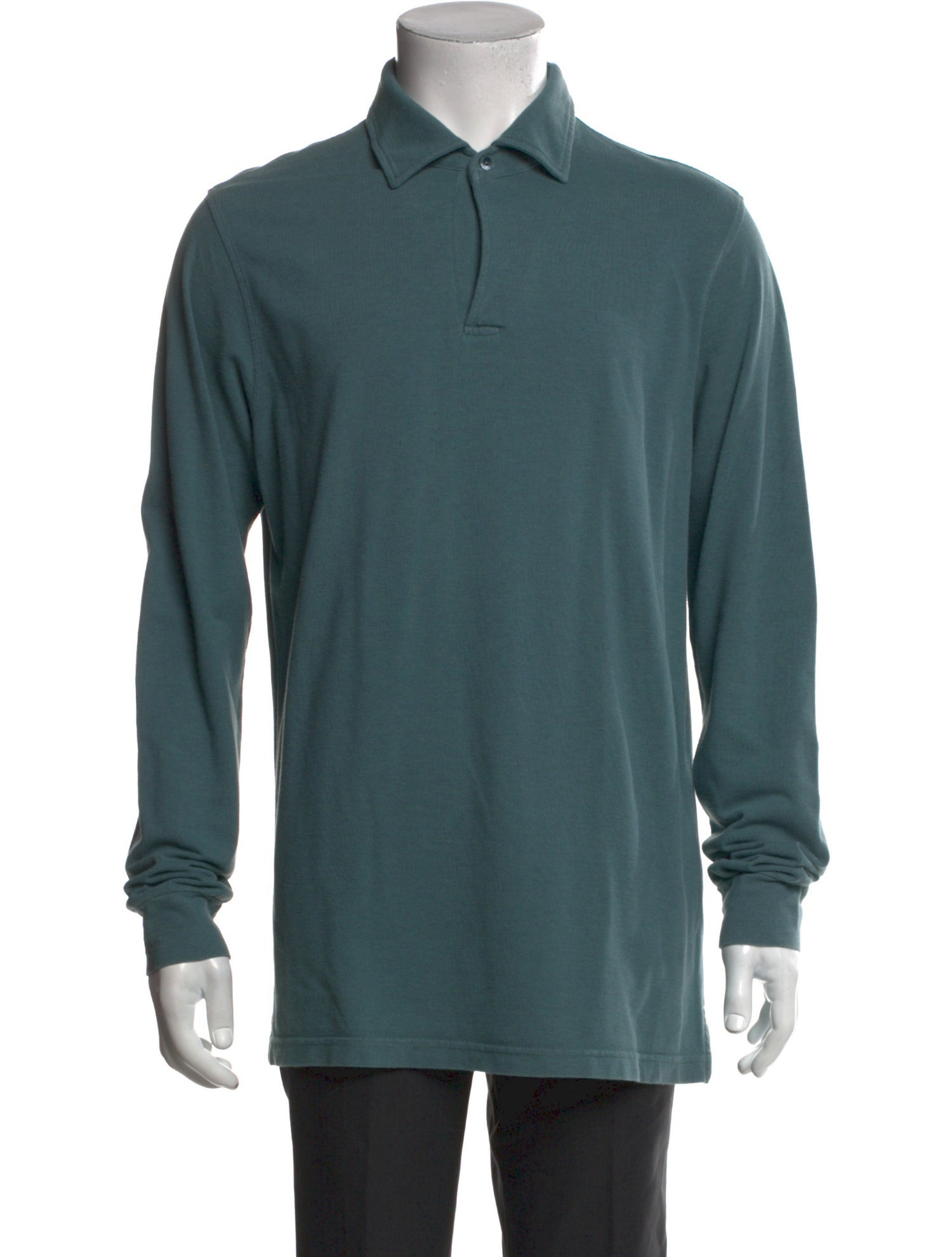 Loro Piana Collar Long Sleeve Polo Shirt