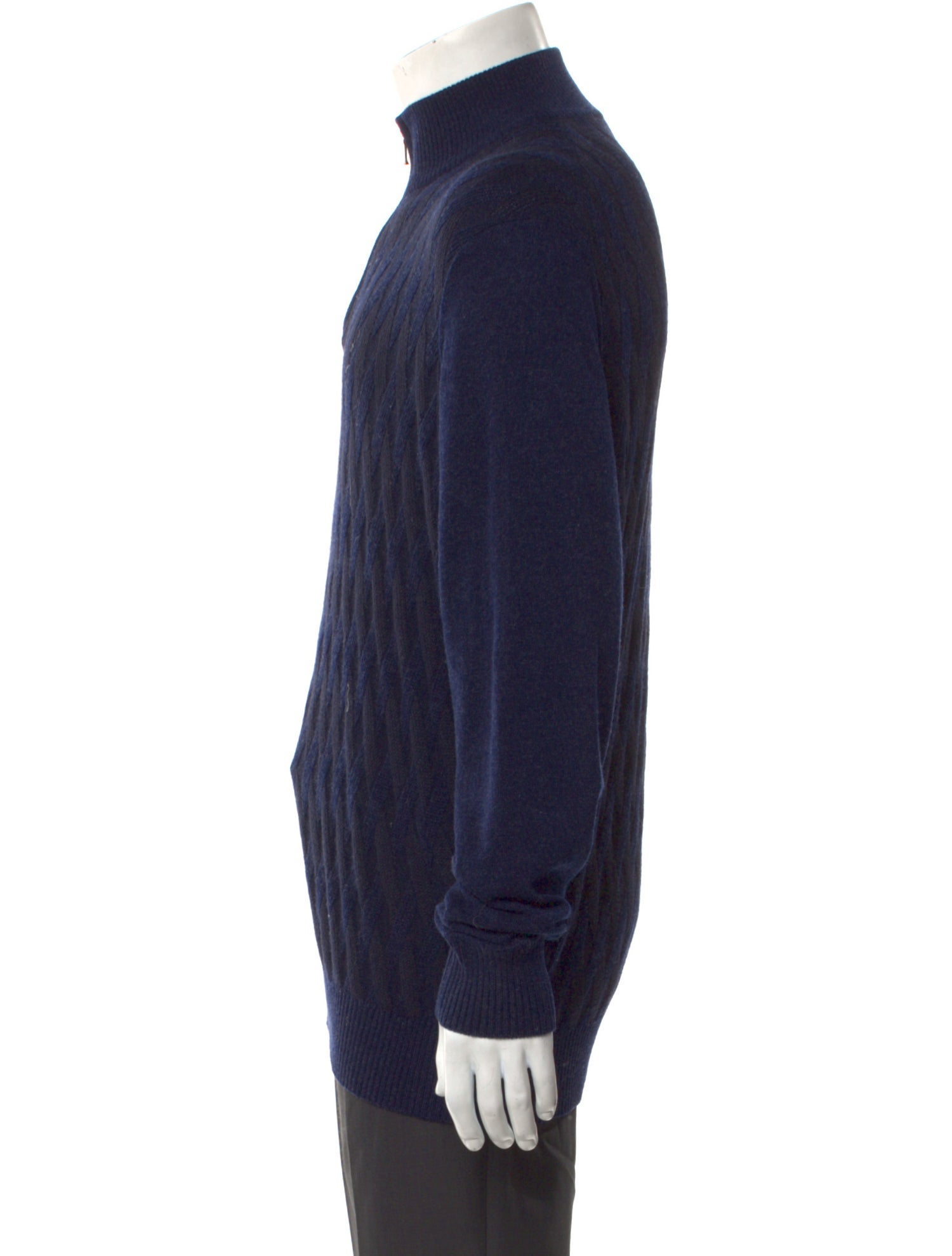 Loro Piana Cashmere Turtleneck Polo Sweater