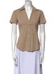 Loro Piana Short Sleeve Button-Up Top