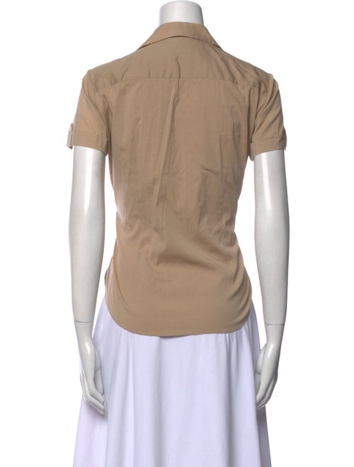 Loro Piana Short Sleeve Button-Up Top