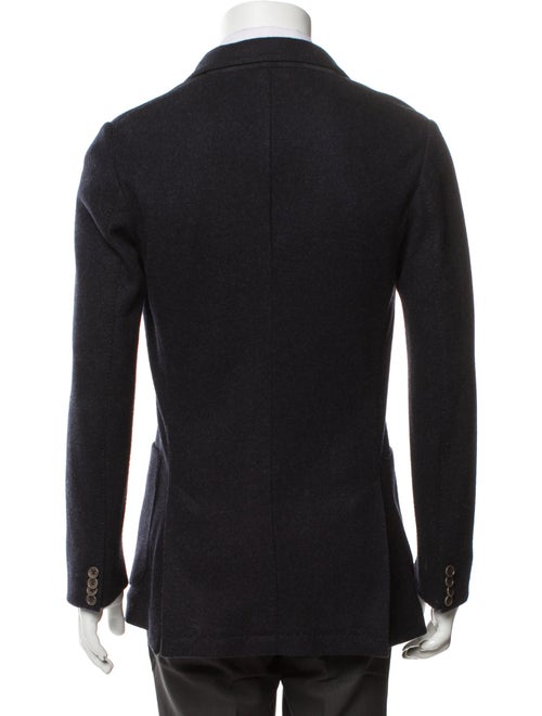 Loro Piana Cashmere Leather Trim Embellishment Blazer