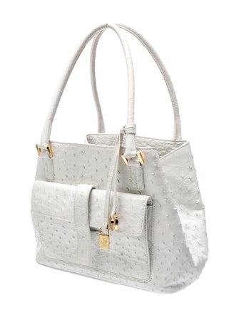 Loro Piana Ostrich Shoulder Bag