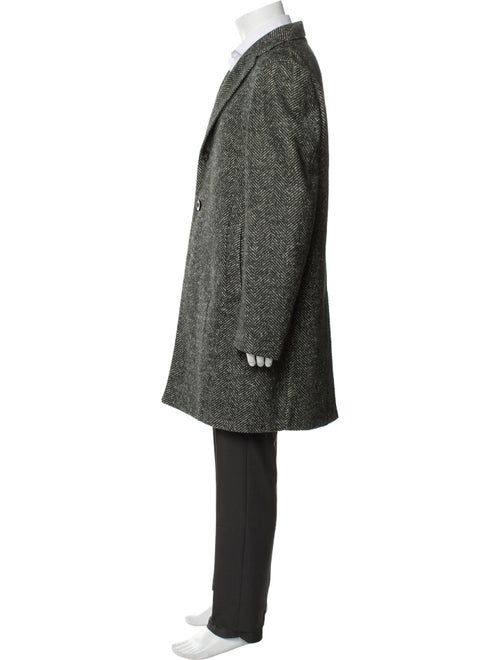 Loro Piana Rain System Tweed Pattern Overcoat