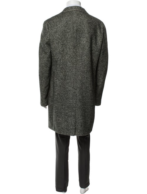Loro Piana Rain System Tweed Pattern Overcoat