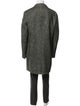Loro Piana Rain System Tweed Pattern Overcoat