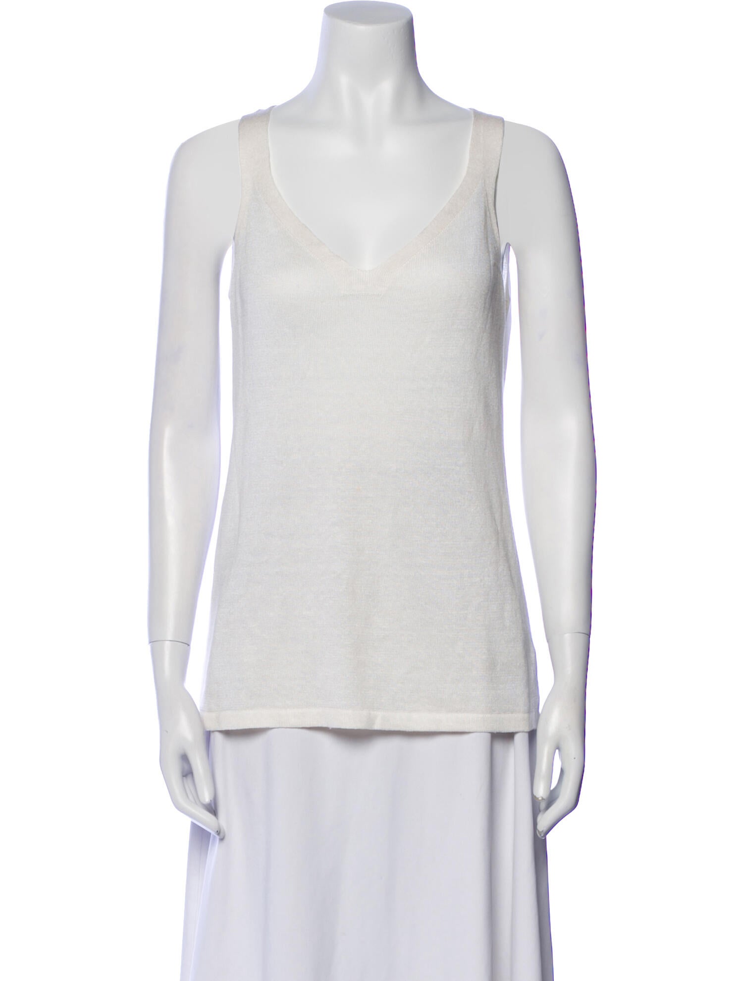 Loro Piana Linen V-Neck Top