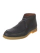 Loro Piana Walk and Walk Leather Lace-Up Boots