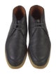 Loro Piana Walk and Walk Leather Lace-Up Boots