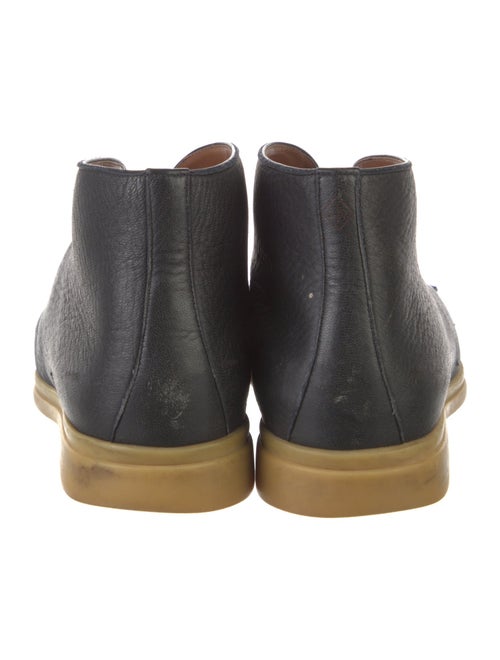Loro Piana Walk and Walk Leather Lace-Up Boots