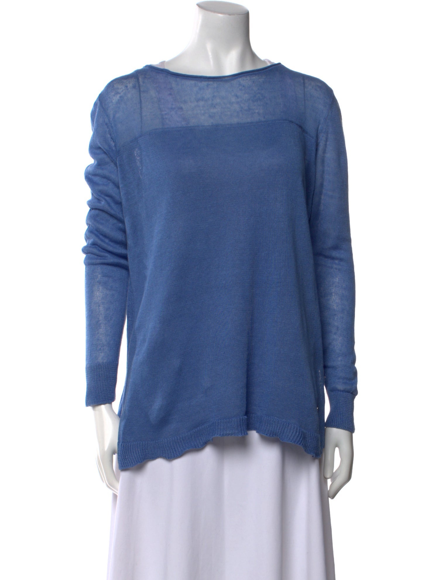 Loro Piana Linen Bateau Neckline Sweater