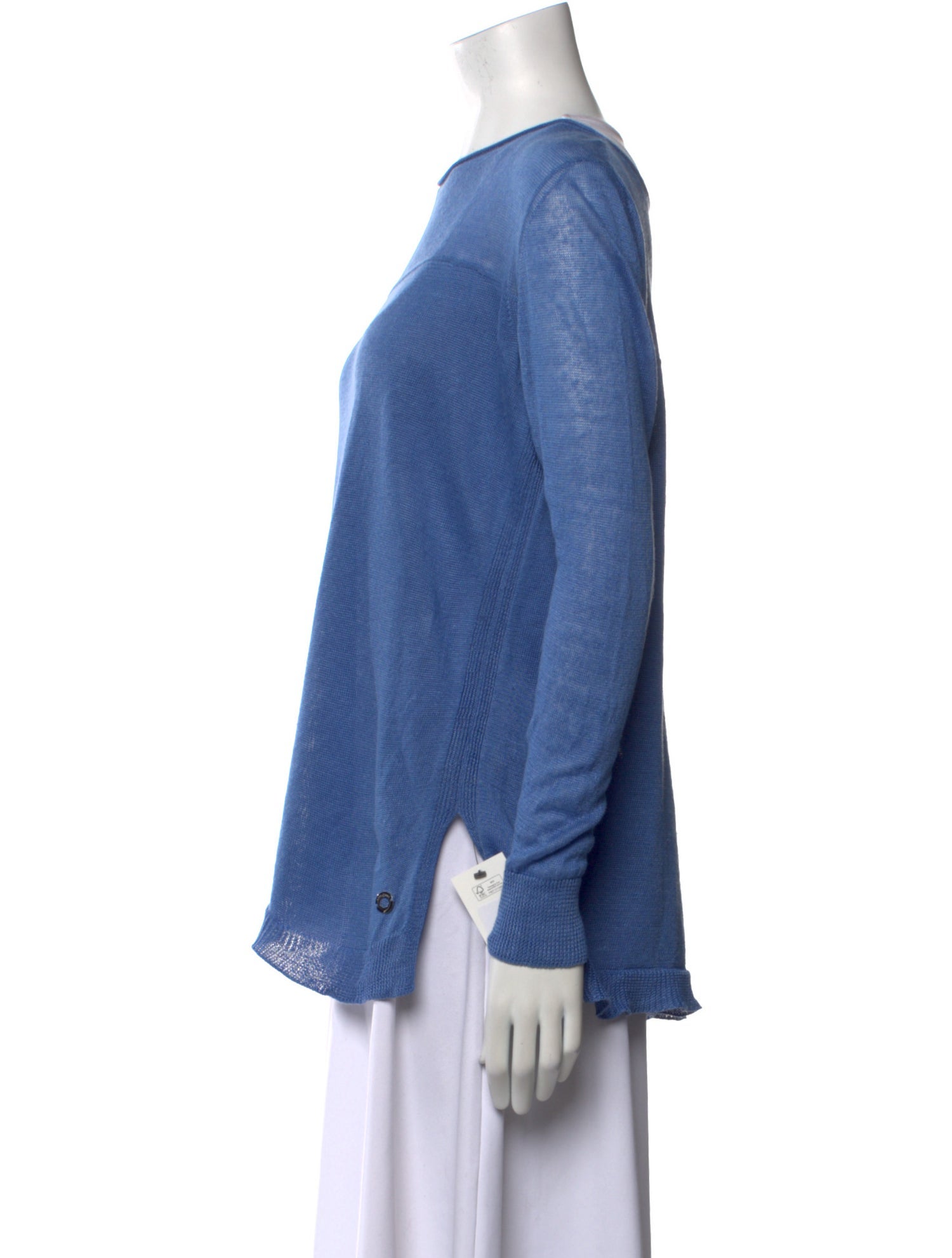 Loro Piana Linen Bateau Neckline Sweater