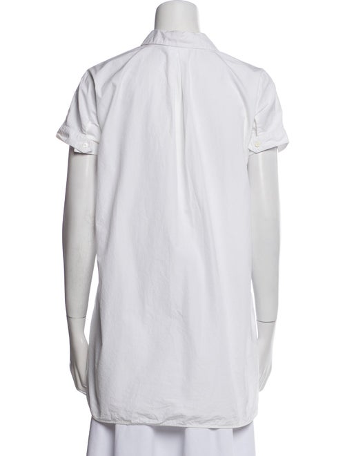 Loro Piana Short Sleeve Button-Up Top