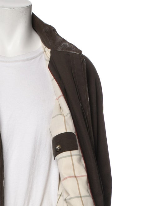 Loro Piana Horsey Storm System Leather Parka