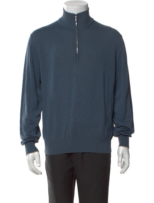 Loro Piana Mock Neck Long Sleeve Sweatshirt