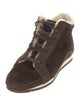 Loro Piana Suede Wedge Sneakers